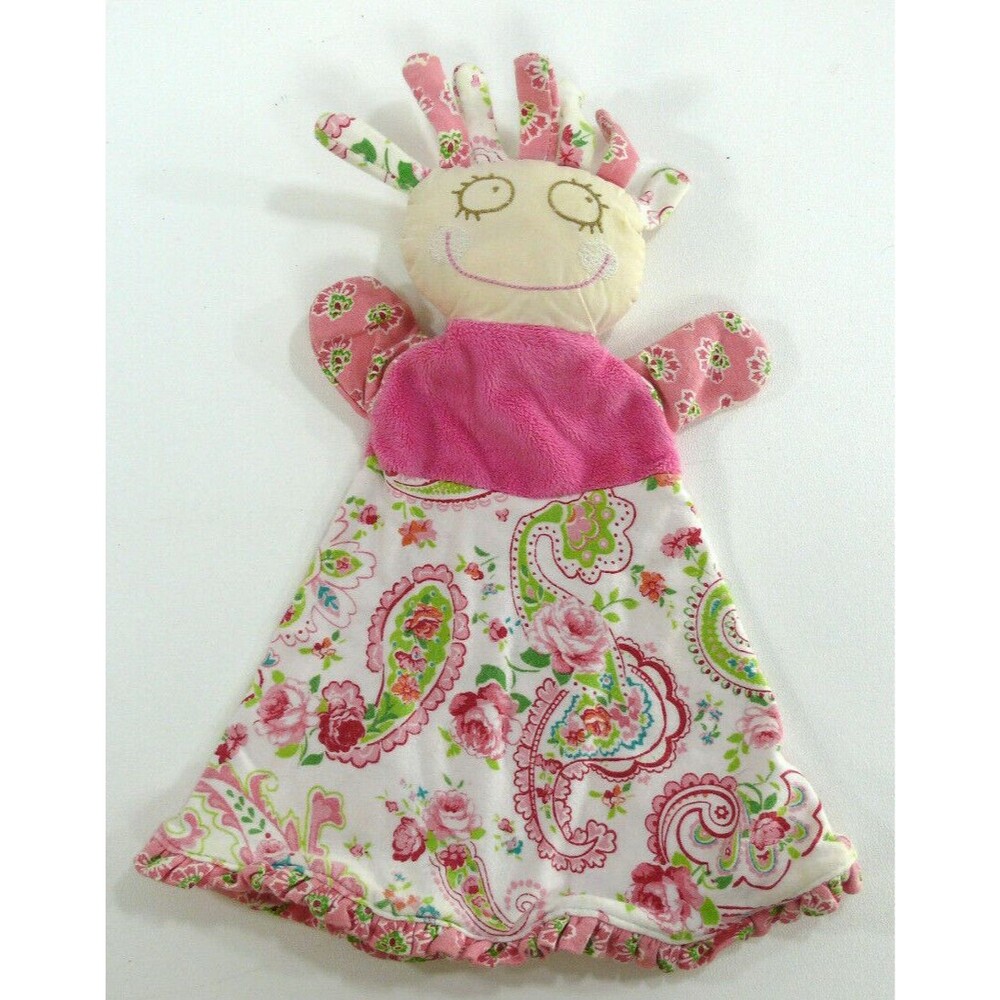 Maison Chic Cloth Doll Puppet with Rattle Security Blanket Baby toy shabby chic